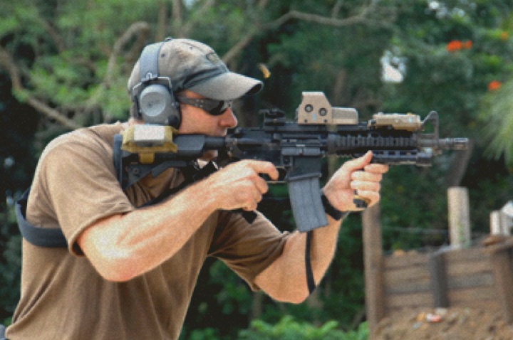 Jack shooting a Colt