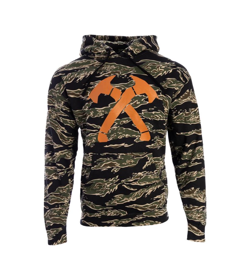 1 Tiger Stripe Crossed Hawks Hoodie