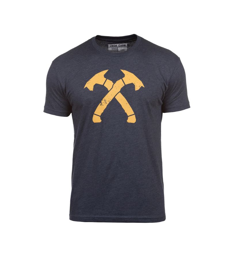 Distressed Tee Distressed Crossed Hawks Tee