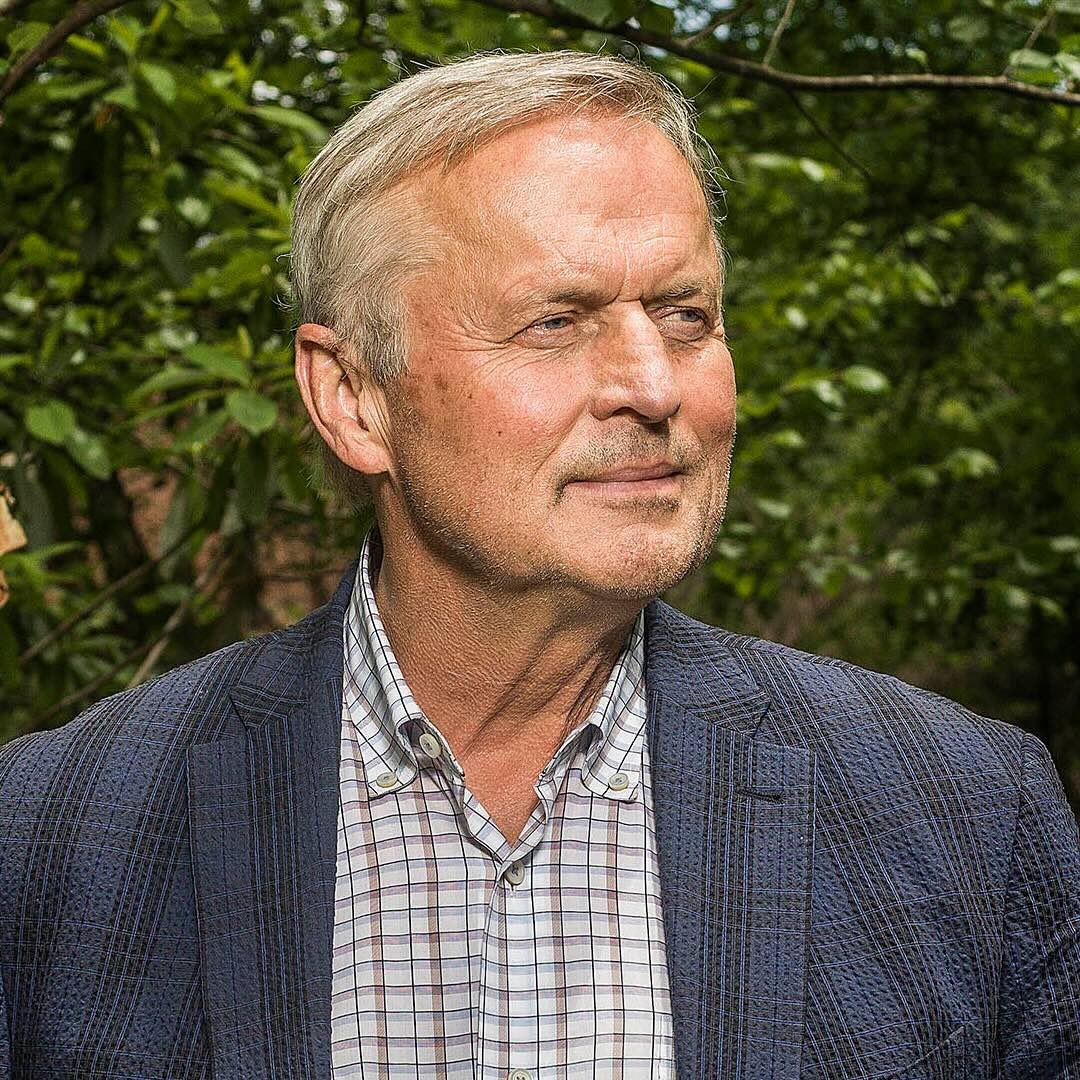 Author John Grisham photographed in Charlottesville, VA