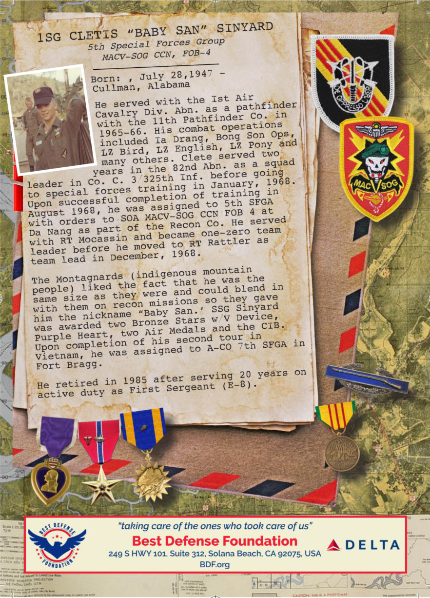 Clete Sinyard – MACV-SOG